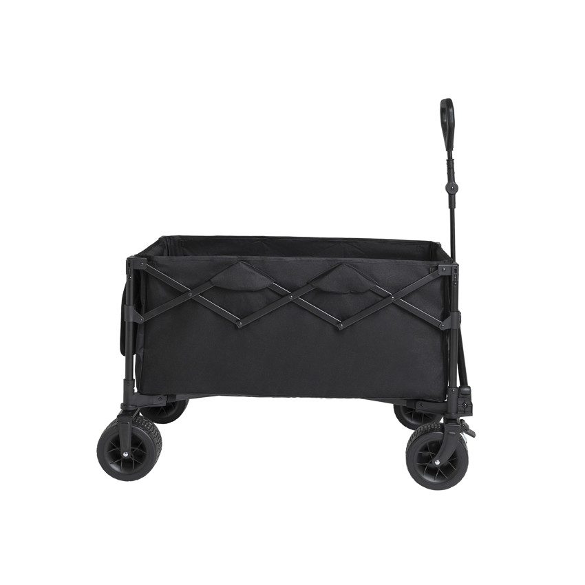 Chariot de transport pliable noir 