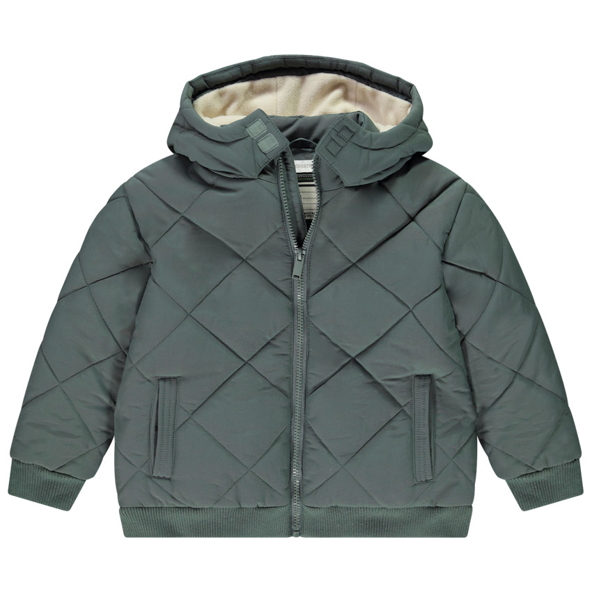 Doudoune uni en nylon avec doublure en micropolaire pour garçon  