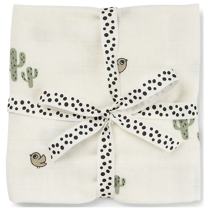 Lange mousseline enveloppante 120x120cm Lalee Sable 
