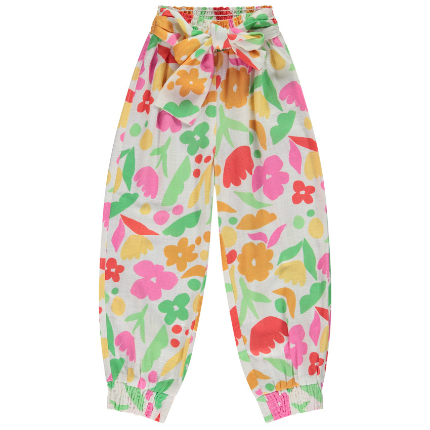 Korte broek met bloemenprint voor meisjes 