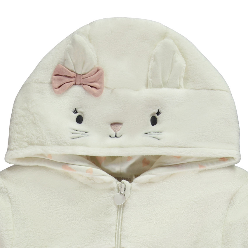 Pyjama topper in sherpa met fantasiekap kat voor meisjes 