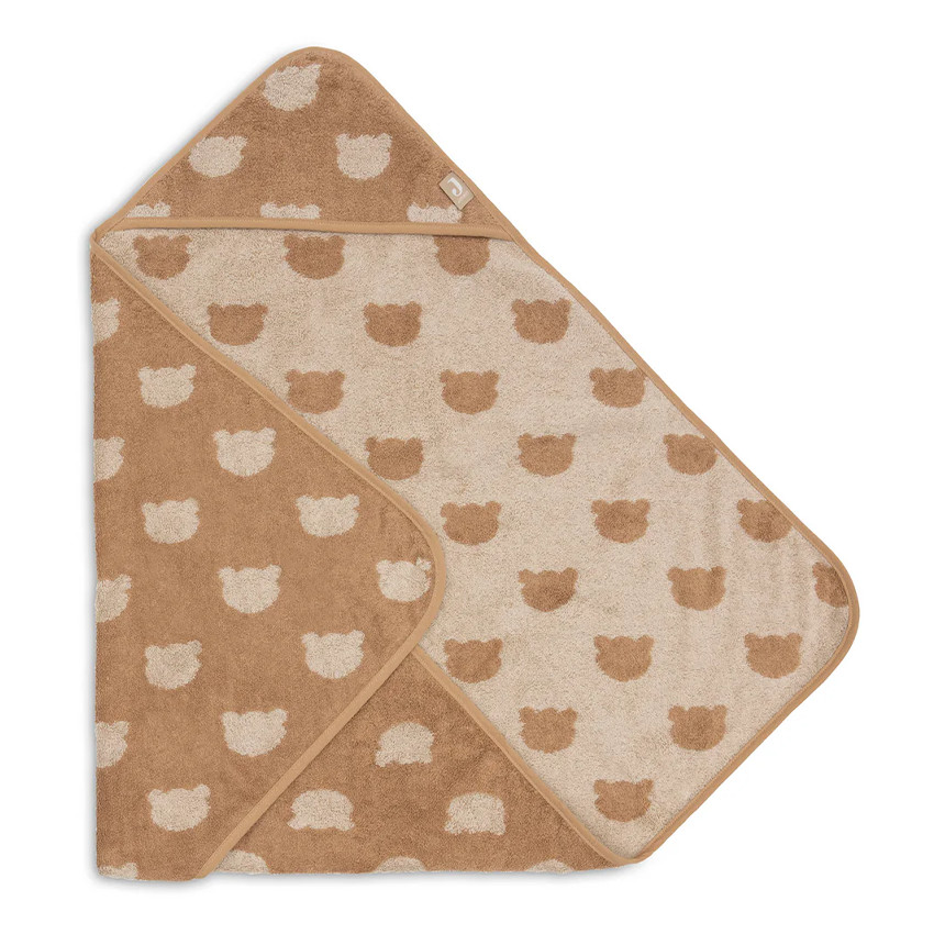Cape de bain éponge 75x75cm Jacquard Teddy Bear 