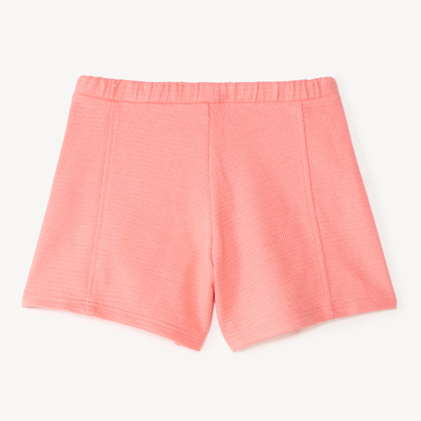 Effen shorts in ottomaanse jersey meisjes 