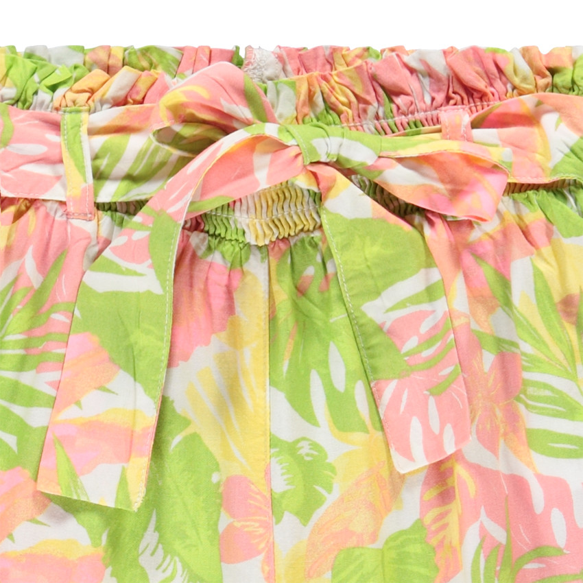 Vloeiende broek met exotische print voor meisjes 