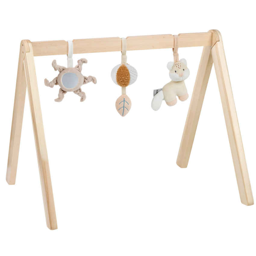 Arche en bois + 3 jouets suspendus - Flo, Ernest & Oli 