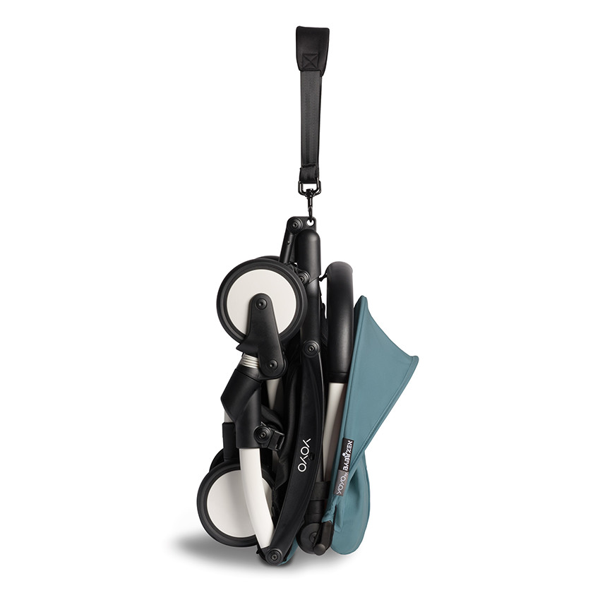 Volledige kinderwagen YOYO² nieuwe 0+ en 6+ pack zwart onderstel - Aqua 