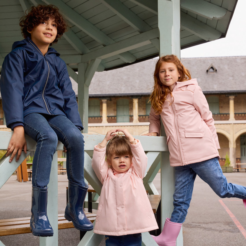 Parka met waterafstotende coating en sherpa voering voor meisjes 