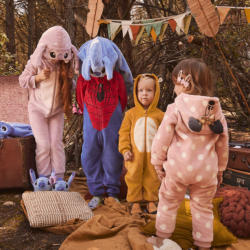 Surpyjama en sherpa avec capuche Stitch Angel Disney pour fille 