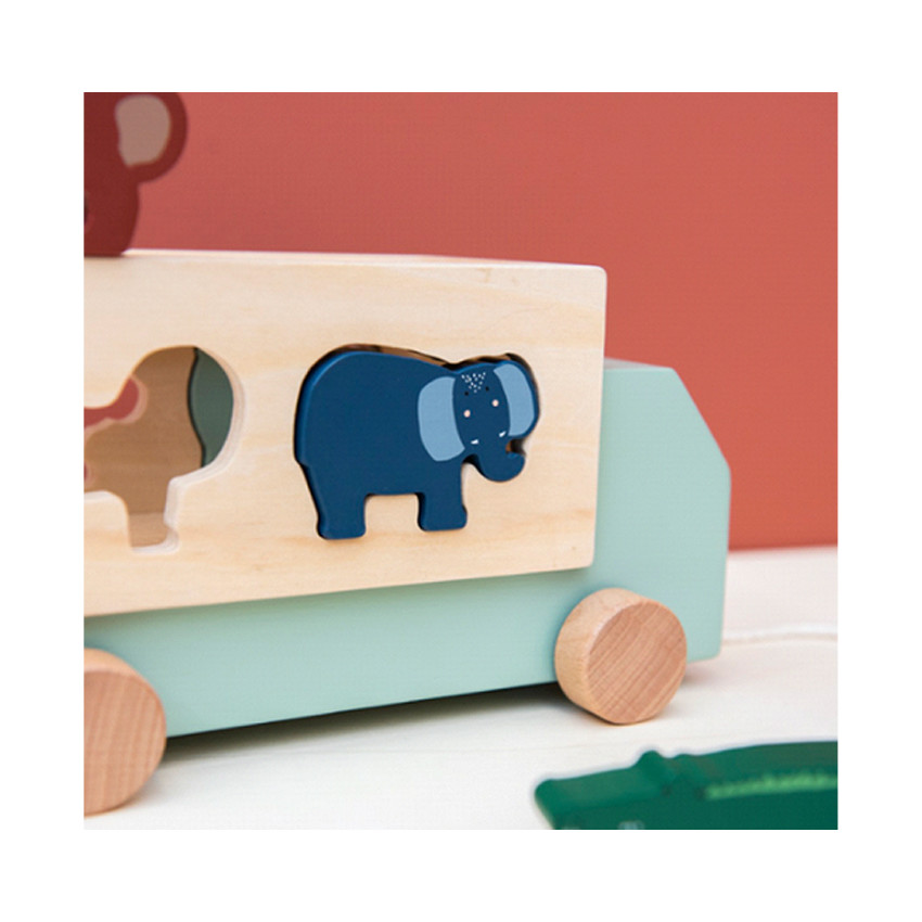 Camion animaux en bois - 1er âge  