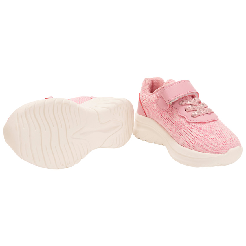 Sterren sneakers in mesh en lurex voor baby meisje 