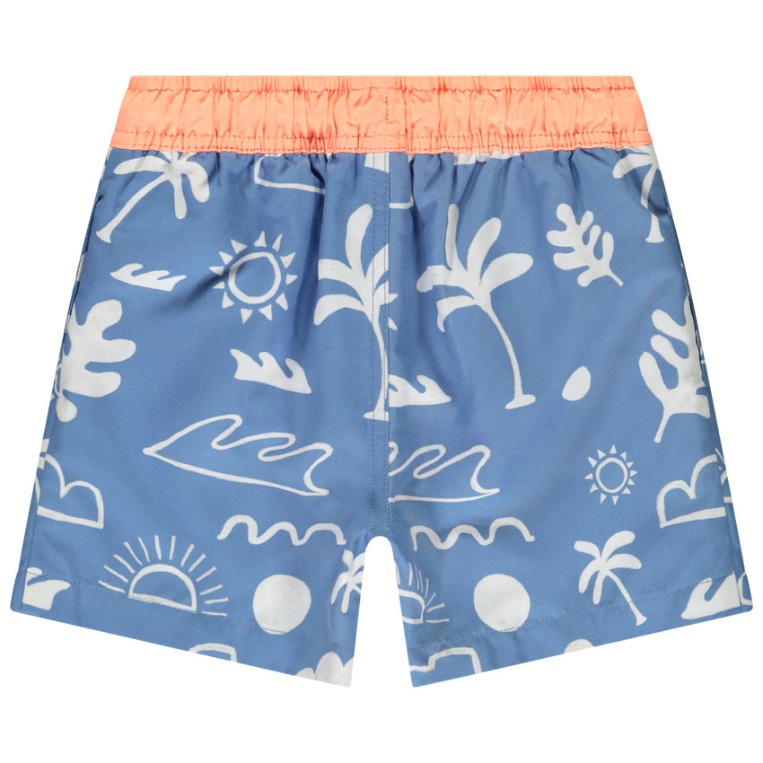 Short de bain imprimé fantaisie estival pour garçon 