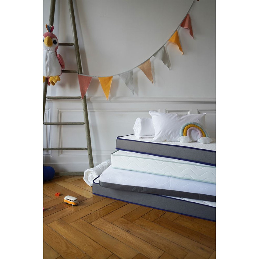 Matras Dodolaine 60x120cm Zomer kant/Winter kant Wit Anthraciet 