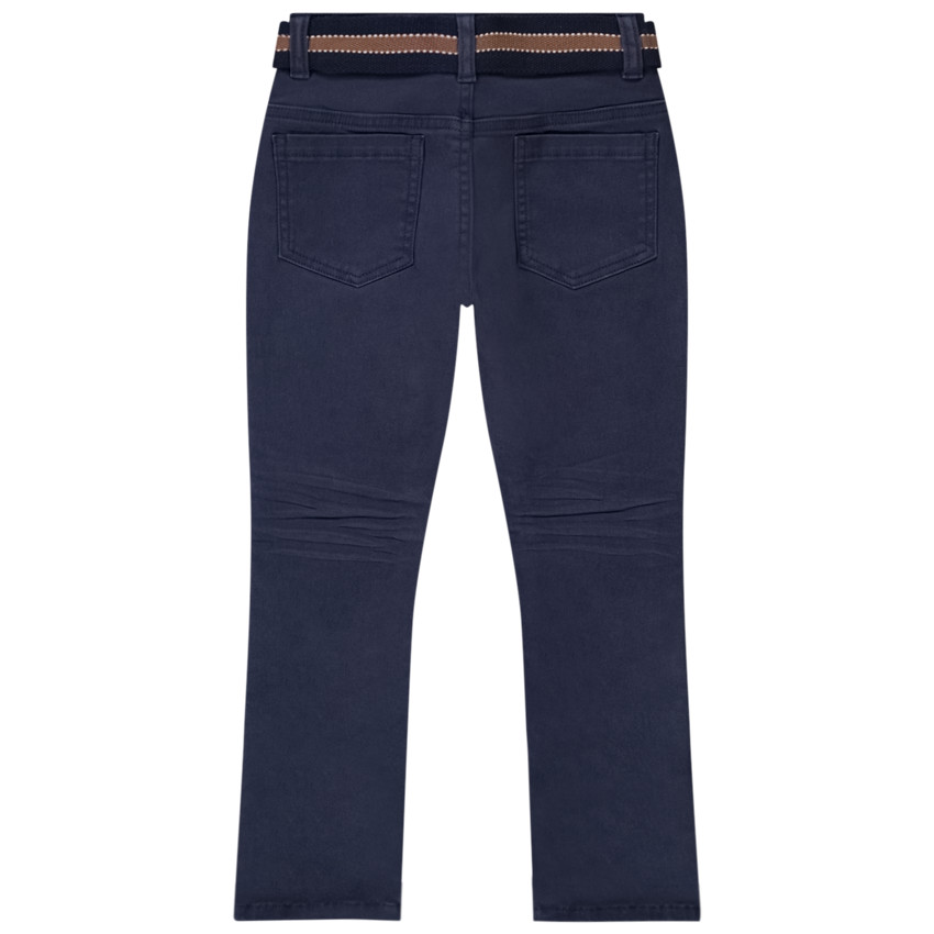 Twill broek met riem voor jongen 