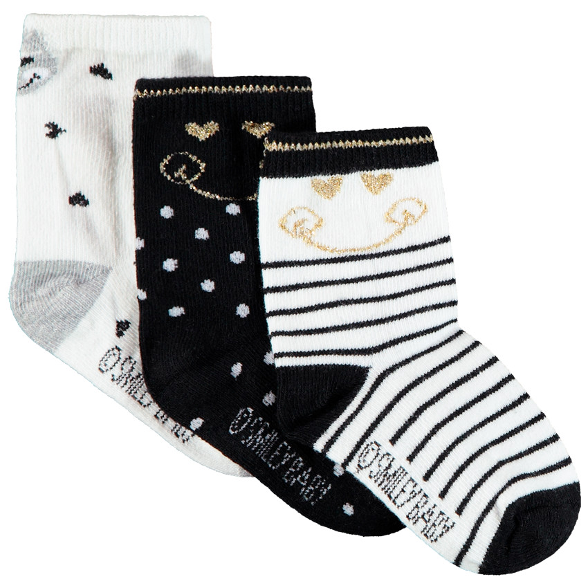 Lot de 3 paires de chaussettes Smiley Baby  