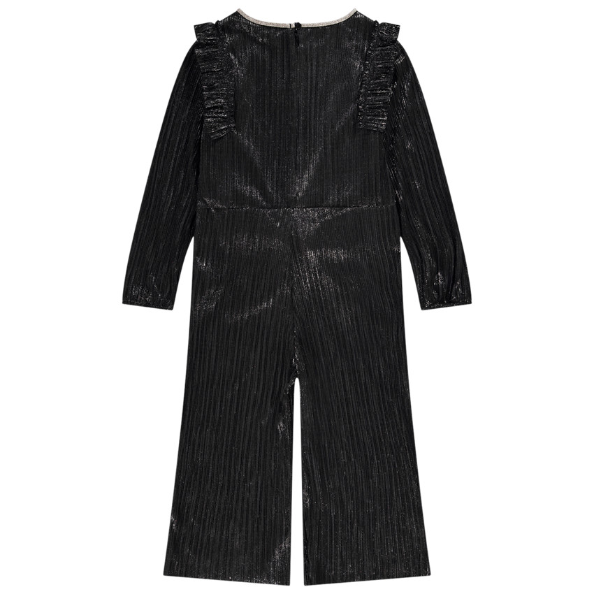 Lange feestelijke jumpsuit met iriserend effect en strikceintuur voor meisjes 