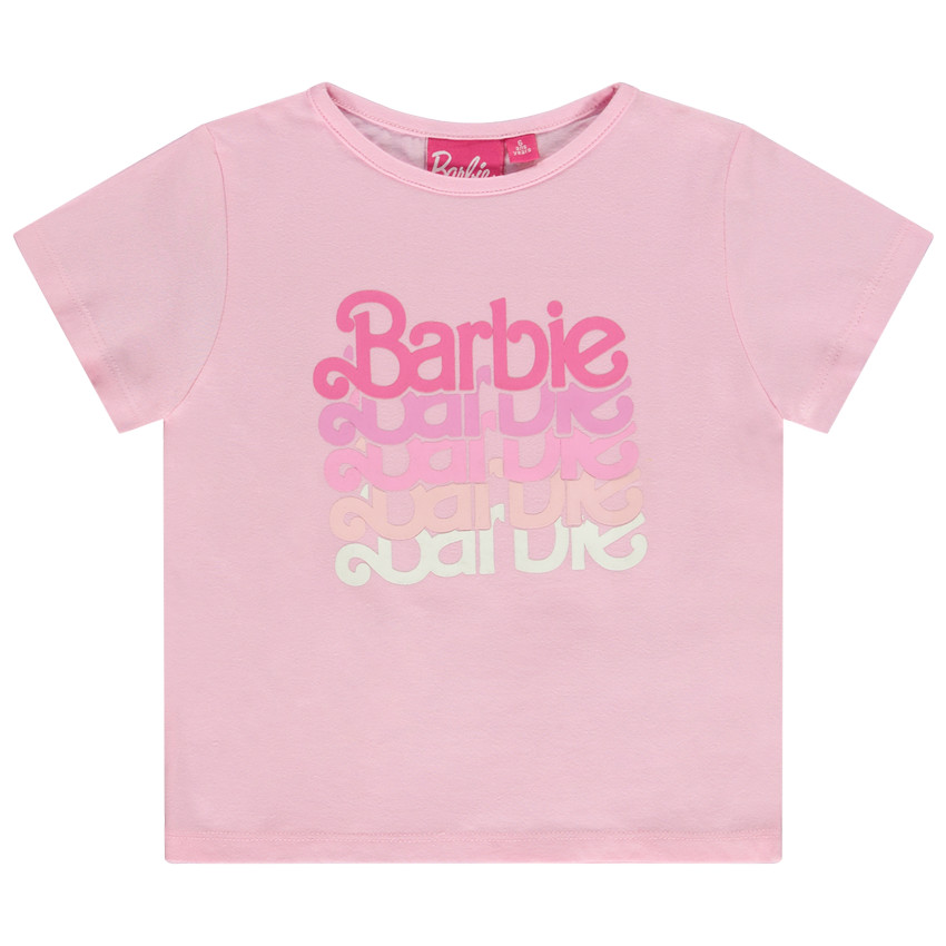T-shirt manches courtes print fantaisie Barbie pour fille 