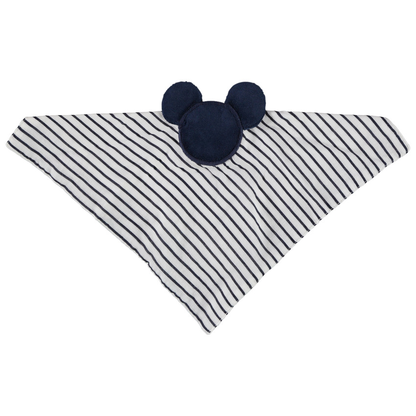 Knuffeldoekje met gestreept patroon van Mickey Disney voor baby jongen 