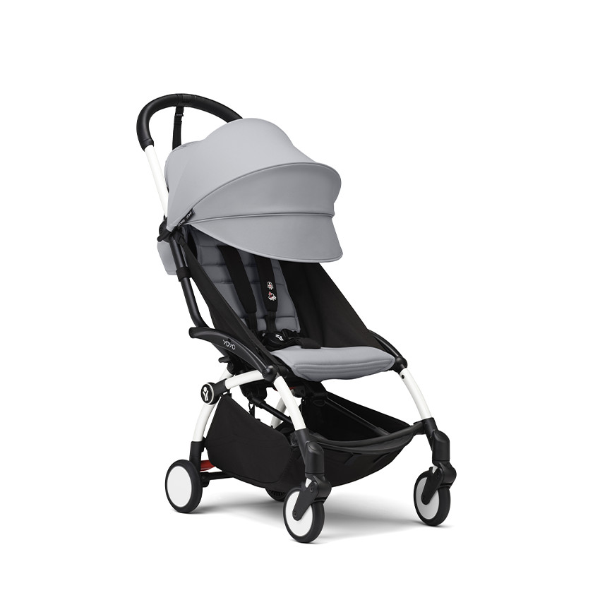 Kinderwagen Stokke® YOYO³ vanaf 6 maanden - Frame wit/Stone 