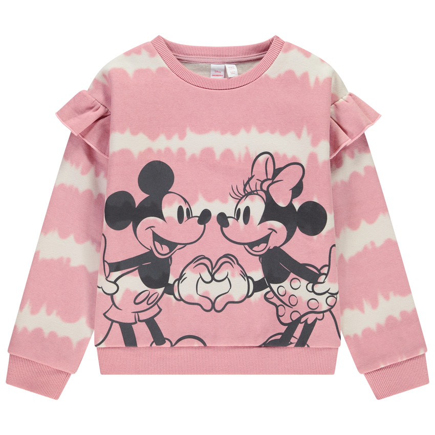 Sweat effet tie & dye print Mickey et Minnie Disney pour fille 