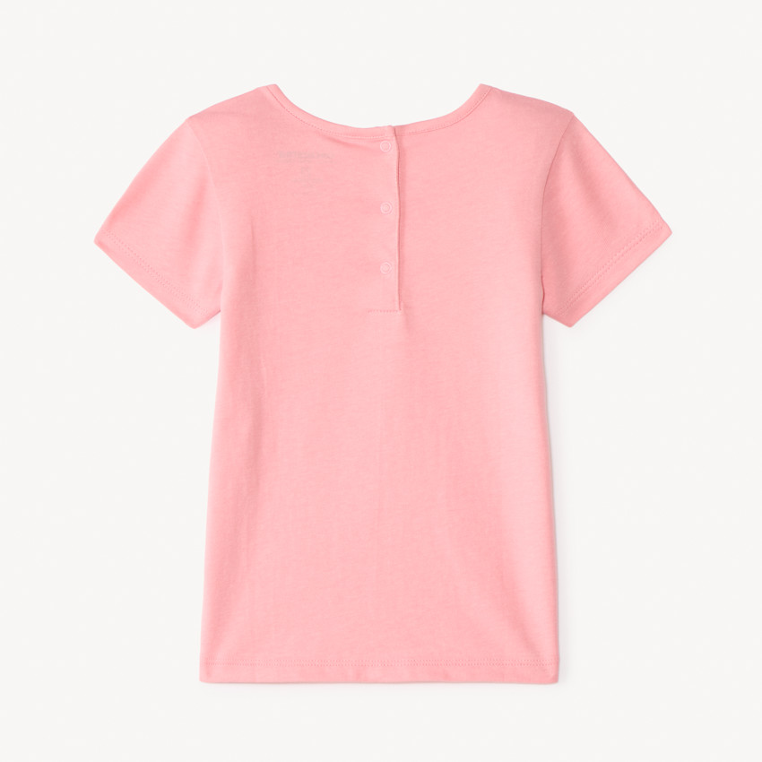 T-shirt manches courtes print pailleté fantaisie pour bébé fille 