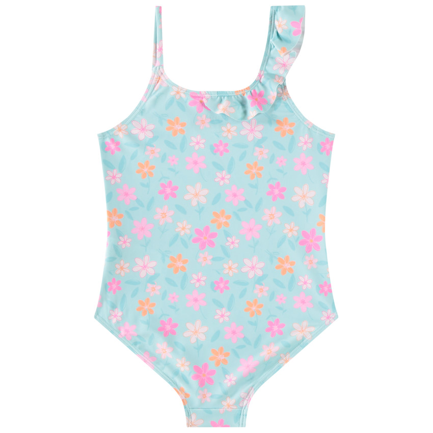 Eén stuk badpak met bloemen voor meisjes 