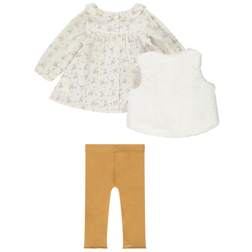 Ensemble 3 pièces pour bébé fille  
