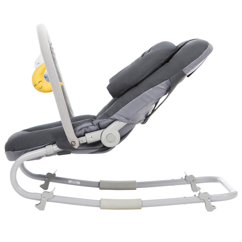 Vouwbare transat met Comfy boog in grijs 