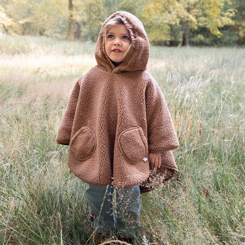 Poncho de voyage Teddy Jersey 9/36m Muffin 