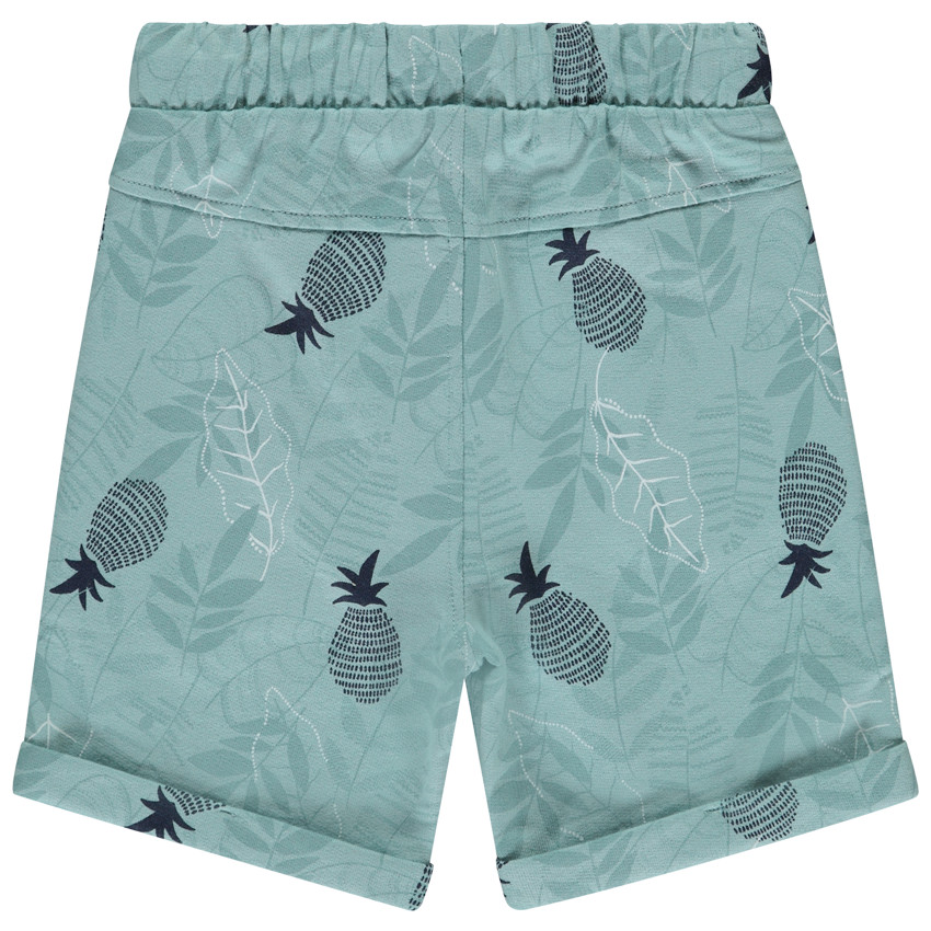 Bermuda fleece met ananasprint voor jongen 