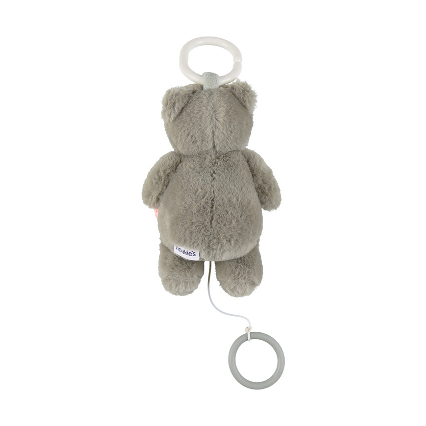Peluche musicale 20cm Orso l'ours kaki 