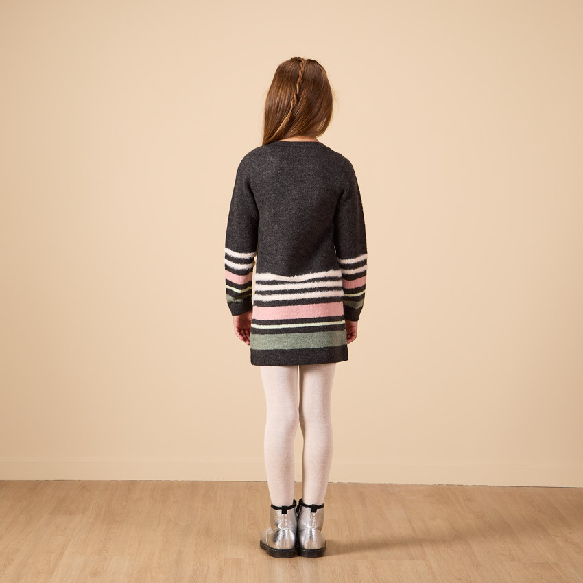 Gestreepte gebreide jurk Minnie Disney voor meisjes 