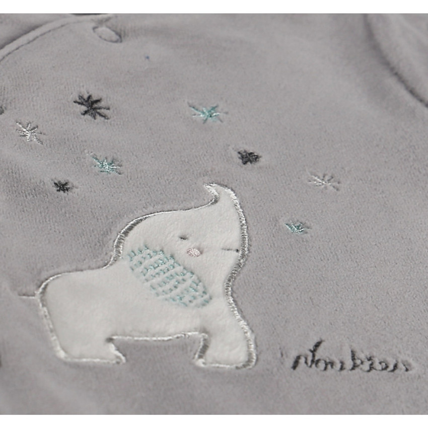 Pyjama en velours Anna et Milo - 1 mois 
