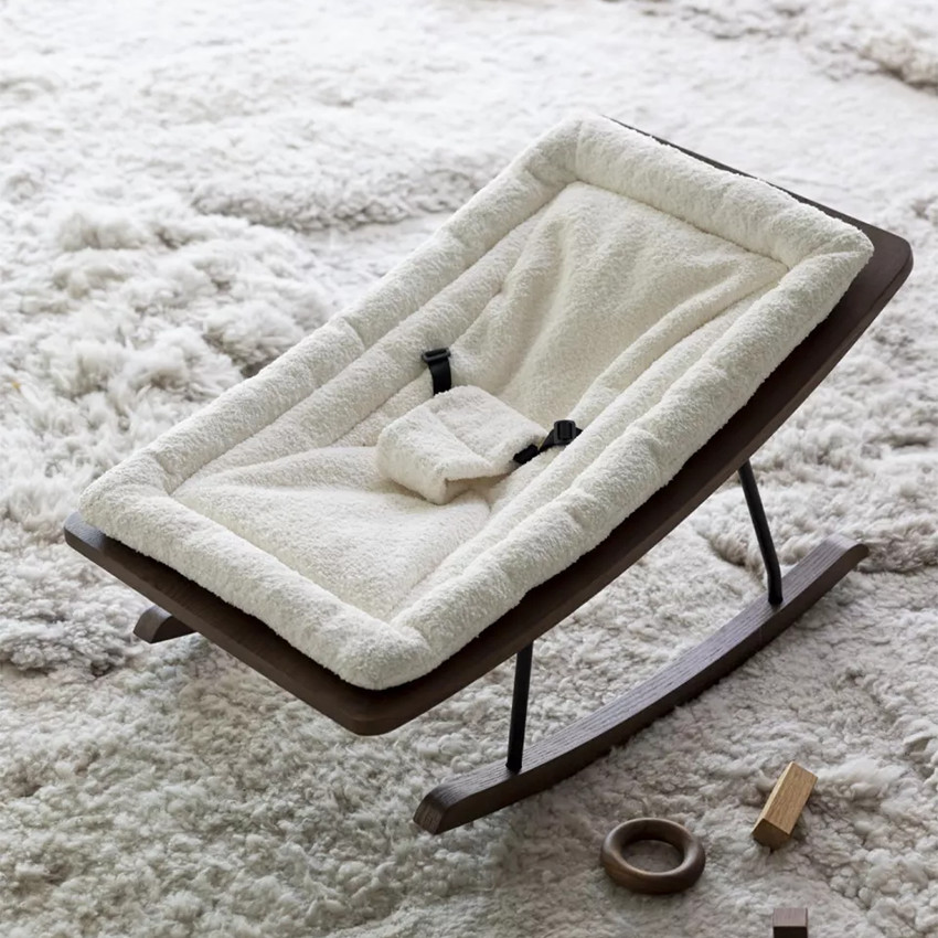 Fauteuil à bascule Rocking Baby Bouncer Crème 