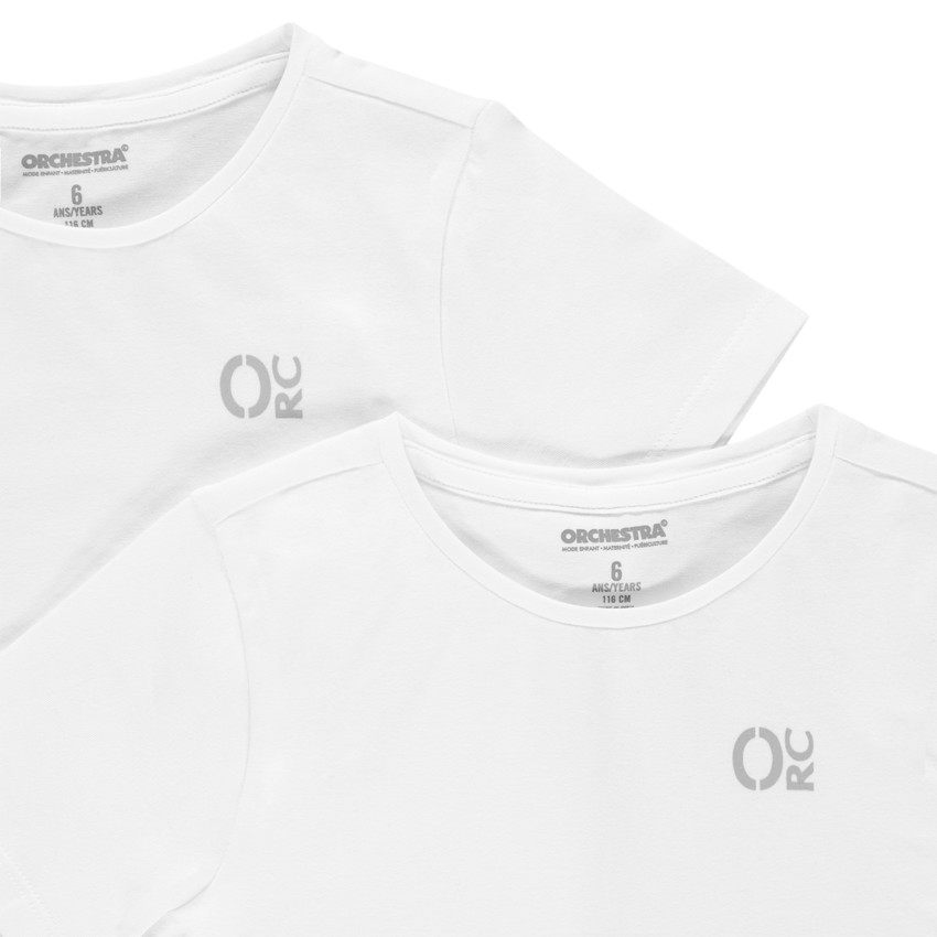 Lot de 2 maillots de corps à logo printé pour enfant garçon 