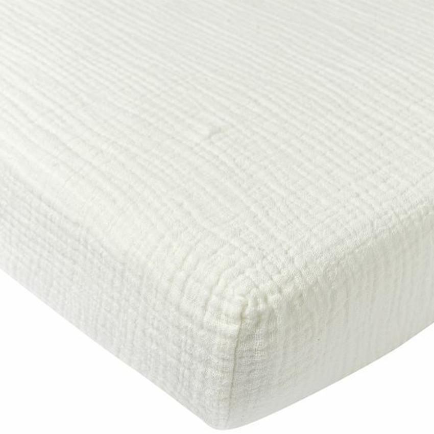 Hoeslaken pre-washed Hydrofiel - Offwhite - 60x120 cm 