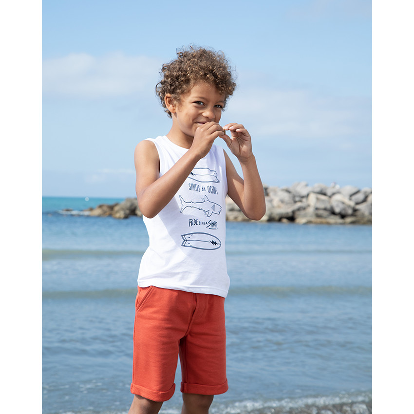 Katoenen haaientop voor jongens 