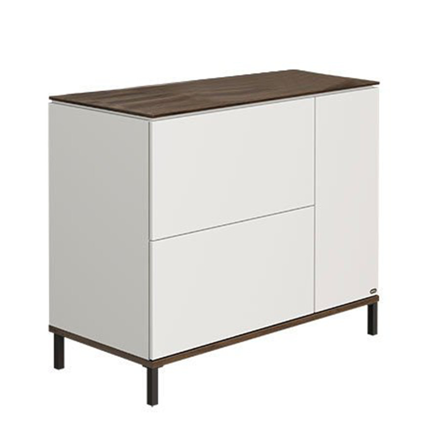 Commode à langer Lovely Aliv off white/dark walnut 