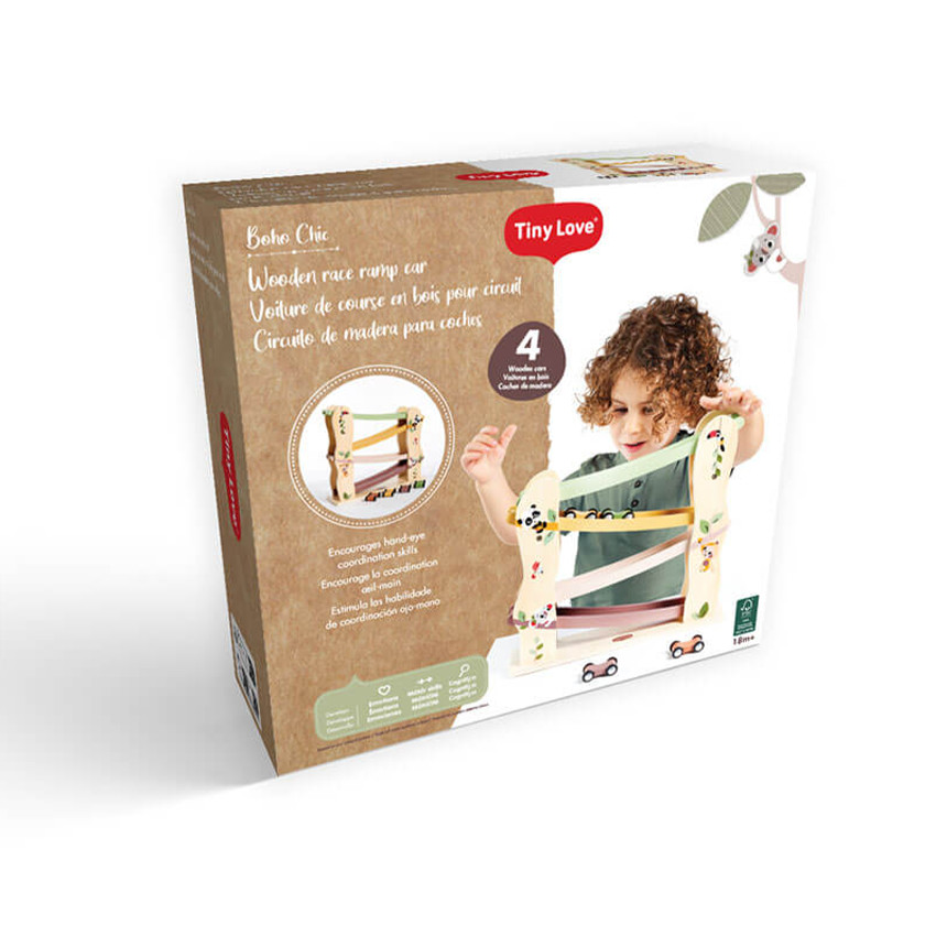 Rail de voitures en bois Boho Chic 