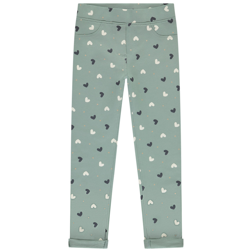 Jegging fantaisie en maille french terry pour fille  