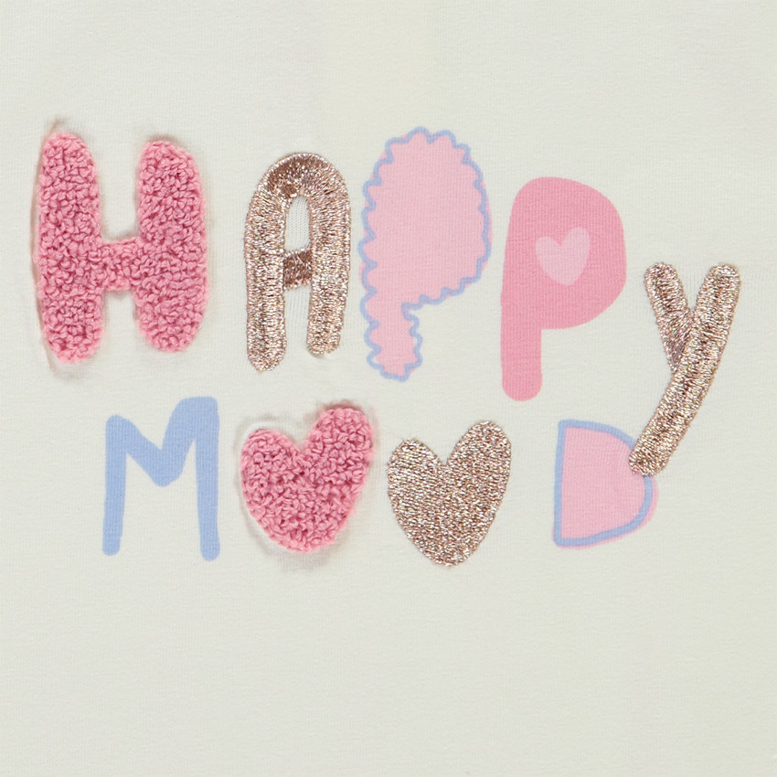 Lange mouwen T-shirt met fantasiebericht voor meisjes 