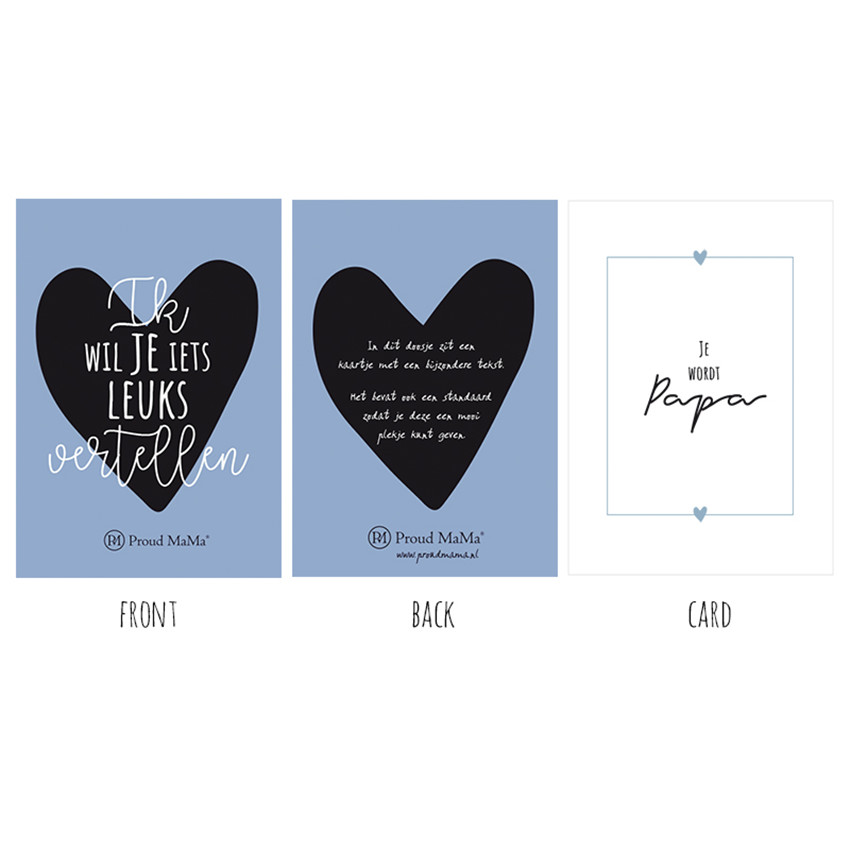 Boîte cadeau Ik wil je iets leuks vertellen - Je wordt papa 