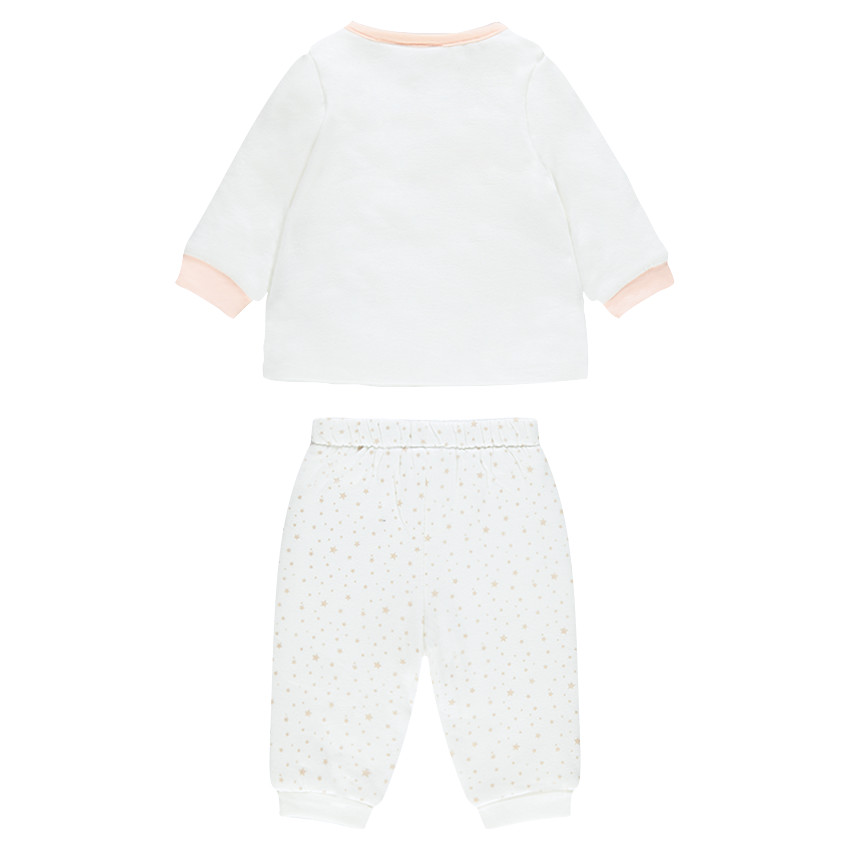 Ensemble naissance brassière et pantalon en molleton Smiley baby 