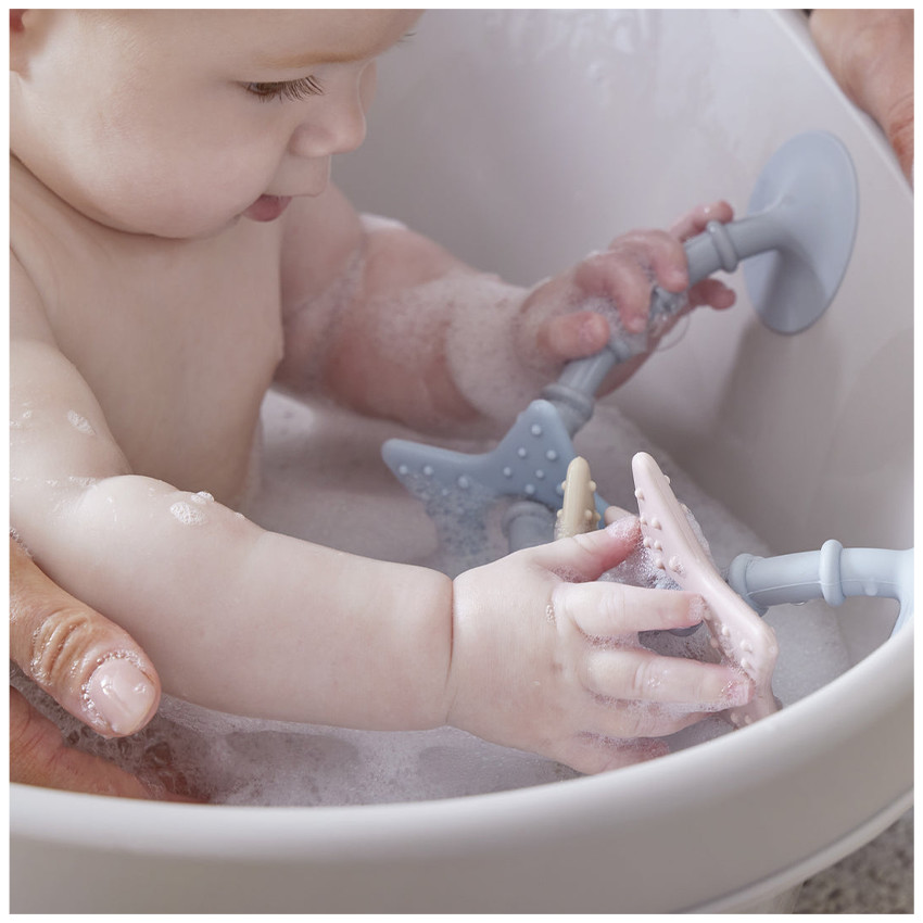 Speelgoed zintuigelijk en bijtring Stick ‘n’ Play  Voor in bad, kinderstoelen  