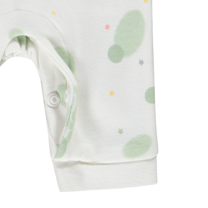 Combinaison longue en maille effet cache-coeur imprimé fantaisie pour bébé prématuré 