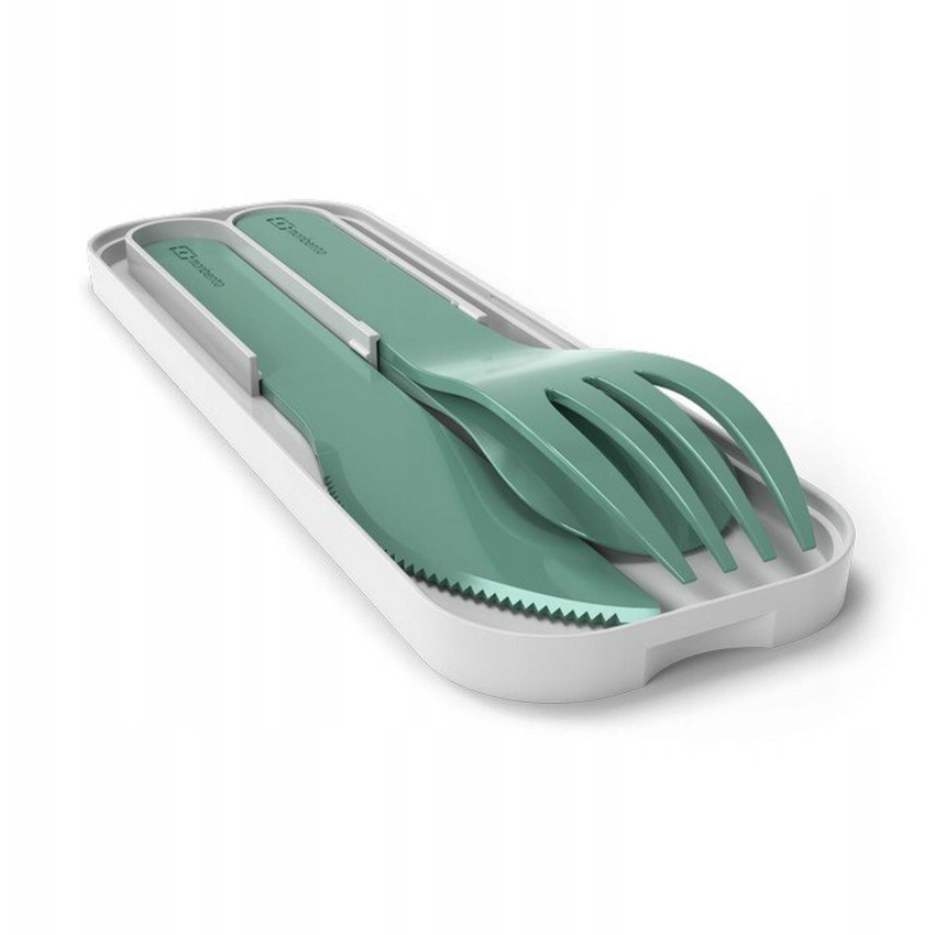 Set de 3 couverts en plastique PLA Green 