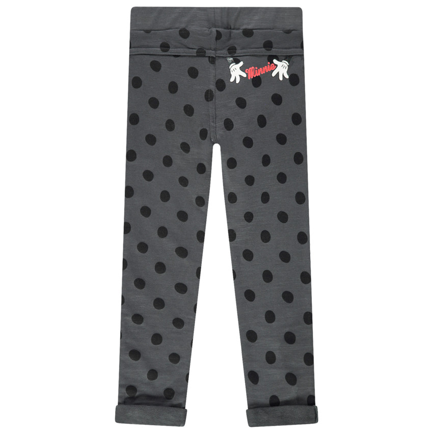 Jegging en molleton slub à pois prints Minnie Disney 
