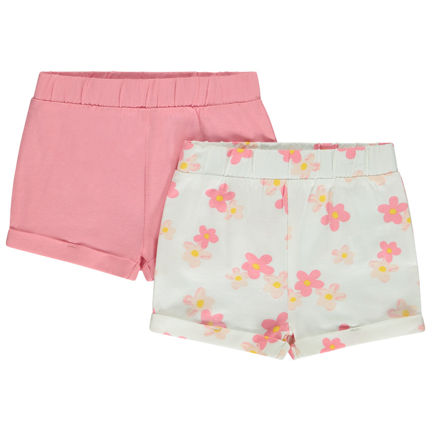 Lot de 2 shorts fantaisie en jersey pour bébé fille 