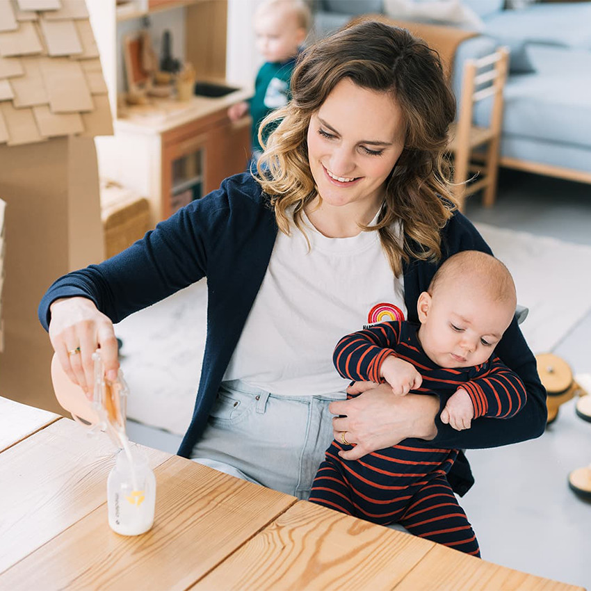 Set van 2 Herbruikbaar Bewaarzakken Yummy Bag 230ML Blush 