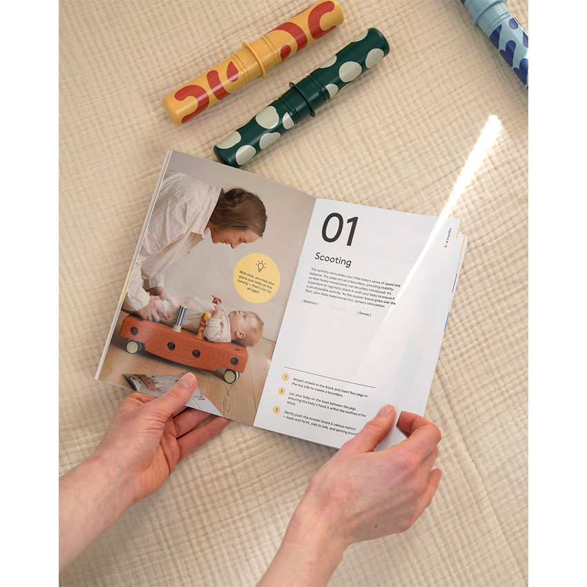 Set activiteiten voor baby's 0-12m Sand Grey/Honey 