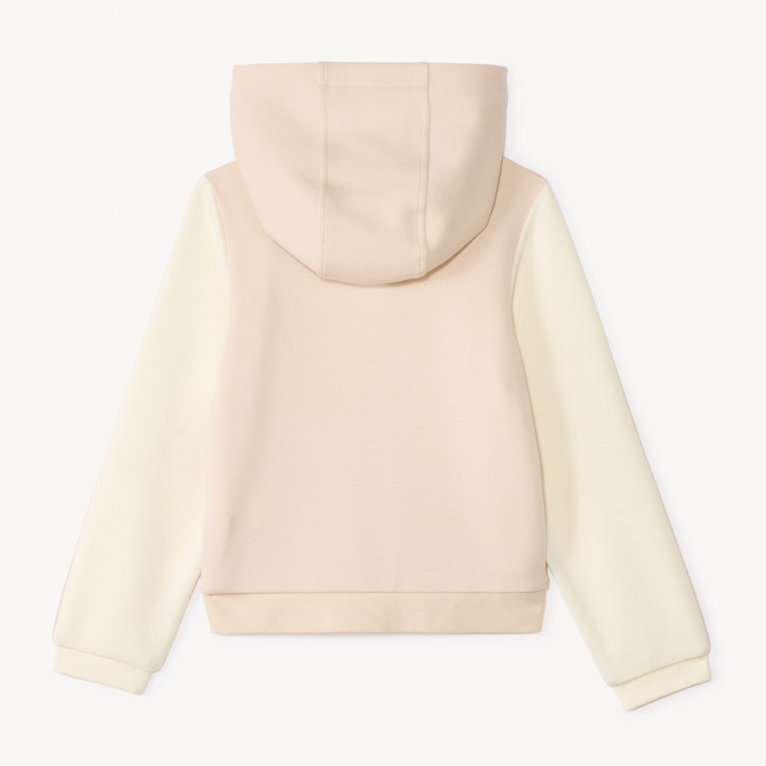 Hooded printed scuba vest meisjes 